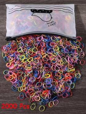 2000/4000 قطعة من الحلقات المطاطية الأساسية للنساء، شرائط مطاطية صغيرة للشعر، ربطات شعر، ربطات شعر مرنة ناعمة، حاملات ذيل حصان ملونة، إكسسوارات شعر لاستخدام يومي، إكسسوارات شعر للنساء، أدوات شعر، إكسسوارات تجميل، إكسسوارات شعر مجعد للنساء، للخريف، للسف...