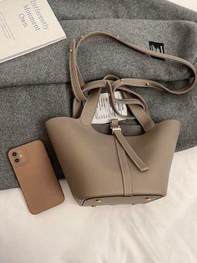 EMERY ROSE حقيبة دلو جديدة للنساء بطراز عتيق وألوان سادة متعددة الاستخدامات، مبيعات ساخنة للخريف/الشتاء، مناسبة للتنقل اليومي والمواعيد والعمل، حقيبة كروس عصرية