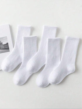 5 أزواج من جوارب الكاحل للبنات، باللون الأبيض، بتصميم جميل، مناسبة للخريف والشتاء والربيع، شبكية قابلة للتنفس، ماصة للرطوبة، ناعمة وسلسة، مناسبة لمناسبات متنوعة - الأعياد والرياضة والكاجوال والأعمال والاستخدام اليومي، جميع المواسم