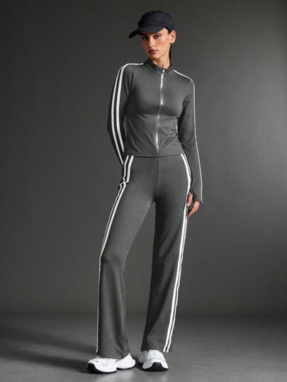 Streetz SHEIN Sport ملابس رياضية أزياء اليوغا XH039، طقم ملابس نسائي كاجوال للركض والتمرين الخارجي