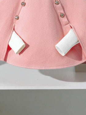 SHEIN Elladie kids معطف خارجي رائع للبنات الصغار ،للخريف/الشتاء