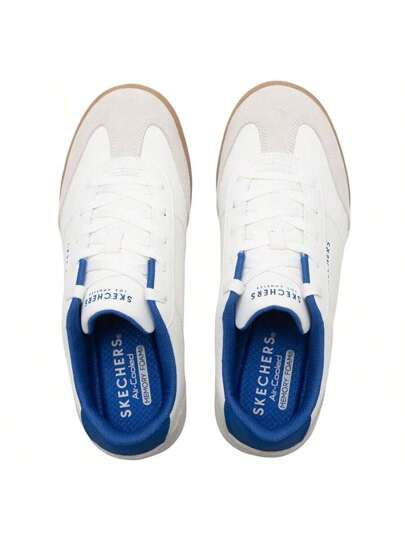 Skechers حذاء رياضي كاجوال مخفف للرجال من سلسلة الشارع، أحذية تزلج يومية، 183284-WHT
