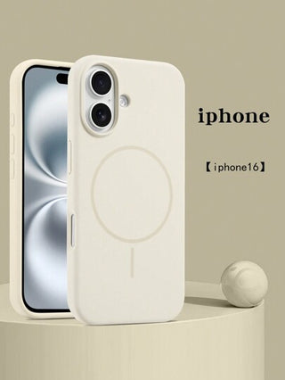 غلاف هاتف مغناطيسي من السيليكون السائل متوافق مع iPhone 16 Pro Max
