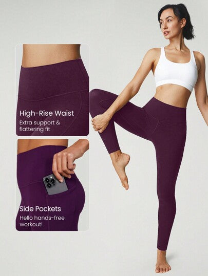 GLOWMODE طماق جيب الجانب ارتفاع عالي FeatherFit™ 24بوصة