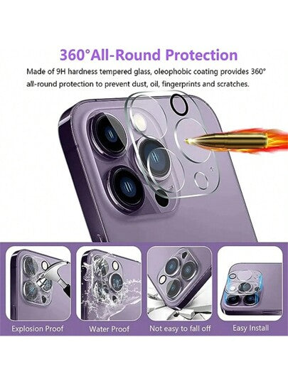 CSDZ 5 قطع من غطاء حماية عدسة الكاميرا بالهاتف المحمول متوافق مع هواتف iPhone 15 14 13 11 Pro Max 12 Mini Plus 15Pro iPhone14 iPhone15 ، إكسسوارات
