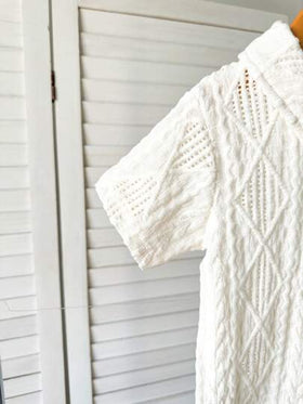 SHEIN Vintaside Kids ملابس أطفال حديثي الولادة إلى عام واحد، بلوزة أكمام قصيرة لون المشمش وطقم شورت، قماش ذو ملمس مناسب لارتداء الأطفال في الصيف، يضيف ملمسًا وجودة إلى الملابس