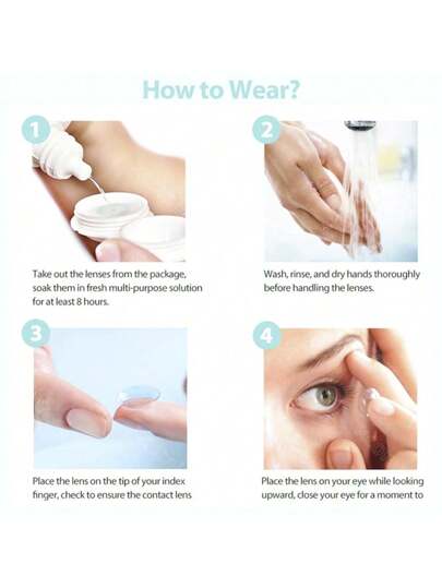 EYESHARE 1 Pair NEW Colored Contact Lenses For Beauty Makeup Soft Colorful Contact Lenses, Annual Use, 14.2mm Halloween Costume Cosplayramadan collection