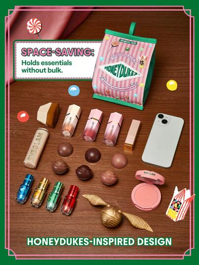 Harry Potter™ X SHEGLAM حقيبة مكياج Sweet Shop ديكور عيد الحب هدية حب شتاء مكياج حفلة شاطئ سفر عطلة تخييم في الهواء الطلق هدية وردة فتاة الموضة رأس السنة مستحضرات التجميل تنكر أفضل رحلة مهرجانات لون خيالي سحر المدرسة الحرم الجامعي أجواء Cny علامة تجارية ج