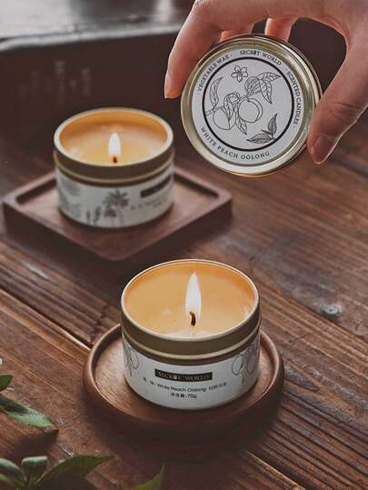 شمعة معطرة للاستخدام في غرفة النوم قطعة واحدة، طويلة الاحتراق، بجودة عالية، معطرة بعطر رومانسي، ديكور منزلي، هدية رائعة للنساء