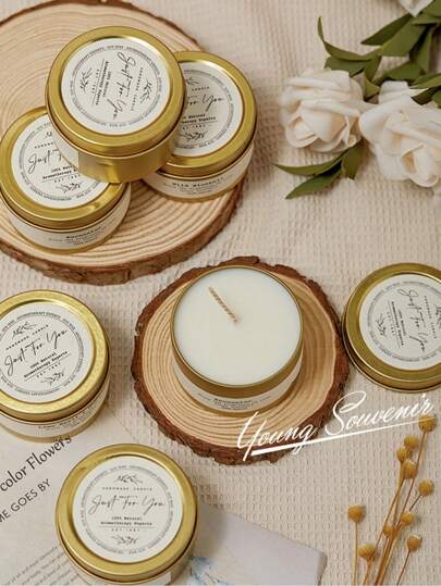 شمعة معطرة للاستخدام في غرفة النوم قطعة واحدة، طويلة الاحتراق، بجودة عالية، معطرة بعطر رومانسي، ديكور منزلي، هدية رائعة للنساء