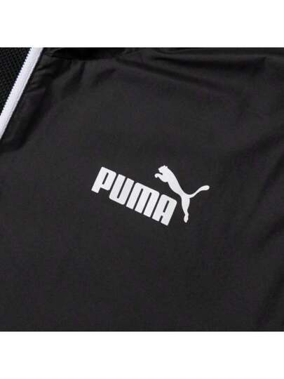 Puma معطف رياضي/للركض نسائي مزين بالنسيج ذو كابوت، ينصح بطلب مقاس أكبر بمقاس واحد، 672909-52