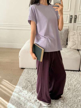 DAZY طقم ملابس داخلية مريحة بتصميم بسيط ومتناسق، بيجامة رمضان