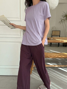 DAZY طقم ملابس داخلية مريحة بتصميم بسيط ومتناسق، بيجامة رمضان