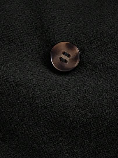 SHEIN MOD بدلة قفطان نسائية كبيرة الحجم مع طوق بليزر، لون كاكي، أنيقة