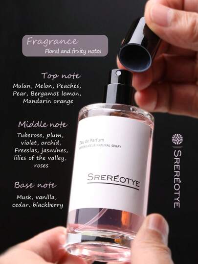 SREREOTYE عطر حفلة الشتاء 50 مل رائحة زهرية وطعم لذيذ، رائحة زهور ، عطر طازج وأنيق ، رائحة دائمة ، رذاذ للجسم ، علبة هدية لرش العطر في المواعيد
