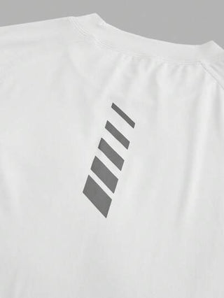 Manfinity Sport Polished تي شيرت رياضي كاجوال للرجال بأكمام رجلان وطباعة هندسية