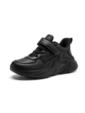 أحذية رياضية للمراهقين، أحذية رياضية كاجوال للعودة إلى المدرسة، نعل خفيف الوزن مقاوم للانزلاق مصنوع من EVA، جزء علوي من جلد PU سهل الصيانة