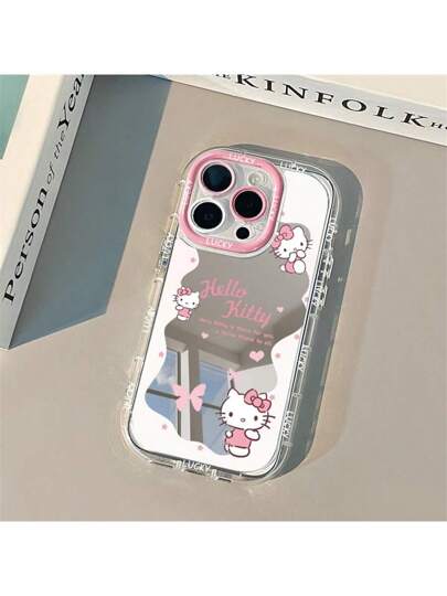 Sanrio غطاء هاتف متوافق مع آيفون 15، 16، و Pro Max - تصميم فراشة وقطة، جذاب للنساء ومتوافق مع آيفون 14، 12، 11