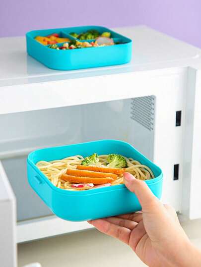 علبة غداء 3 شبكات 1 قطعة، علبة غداء للأطفال للبنات والأولاد، من طبقتين ومانعة للتسرب، صندوق بينتو للأطفال لتخزين السندويشات والفاكهة والطعام لاستخدامها في المدرسة والنزهات، صندوق بينتو كرتوني للأطفال للاستخدام في المدرسة والتخييم