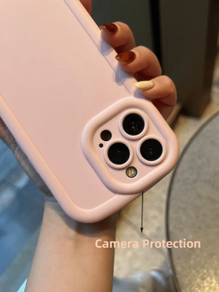 غطاء هاتف وردي بسيط متوافق مع أجهزة iPhone ، Honor ، حالة ناعمة مقاومة للصدمات ، متوافق مع Mi ، Redmi ، Realme ، لمس مطفي مقاوم للبصمات ، متوافق مع Oppo ، Vivo ، غطاء نسيج قطن غزل الحلوى الوردي