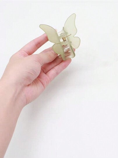6 قطع/مجموعة مشابك شعر بلاستيكية مطفية بتصميم فراشة صغيرة، لاكسسوارات الشعر للنساء للاستخدام في المدرسة والجامعة والخريف والشتاء، وللإطلالات الصيفية والشاطئية