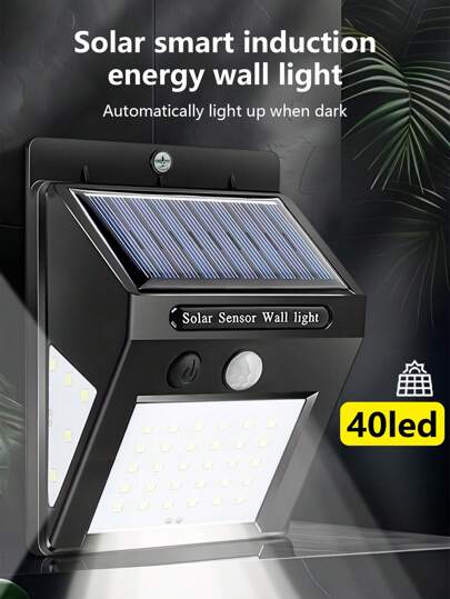 1/4 من إضاءات الحديقة الخارجية بطاقة الشمس مع خرزات LED 20/30/40/100/150، بقوة إضاءة 8000 لومن طوال الليل، 3 وضعيات إضاءة مع حساس حركة، زاوية إضاءة 270 درجة، مناسبة للحديقة الخارجية والفناء والمرآب والممرات والمسبح والمدرسة وغيرها