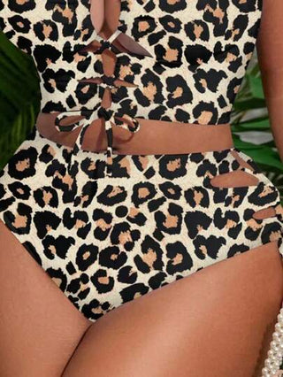 SHEIN Slayr CURVE مايوه سفلي بطبعة حيوانات جريئة ومقاس كبير للاحتفال برأس السنة الجديدة 2025 صيفي
