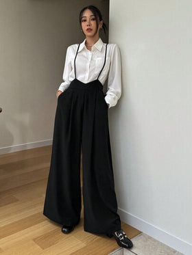 DAZY جمبسوت نسائية بتصميم فضفاض وبلون واحد، ملابس خريفية للنساء