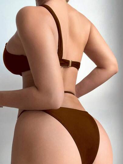 Swim SXY بيكيني نسائي، ارتداء كاجوال وبسيط للاستخدام اليومي الصيفي