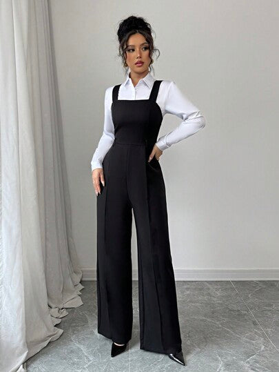 Selianne جمبسوت إجازة بلون أحادي للنساء