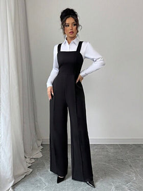 Selianne جمبسوت إجازة بلون أحادي للنساء