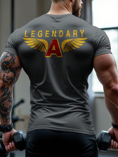 Manfinity Sport Corelite توب رياضي بأكمام قصيرة، أنيق ذو تصميم بسيط للاستخدام اليومي