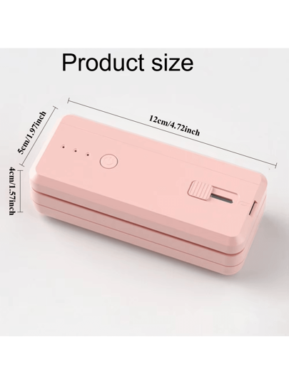 Kitchen mommy آلة ختم صغيرة محمولة 2 في 1، آلة تعبئة الأطعمة، ختام المطبخ، قابلة للشحن عبر USB، أجهزة المطبخ