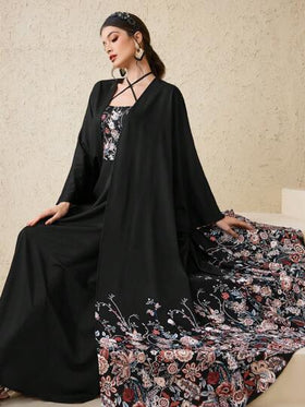 Al Najma عبايات بدلة نسائية أنيقة وكاجوال على الطراز العربي، مناسبة للارتداء اليومي