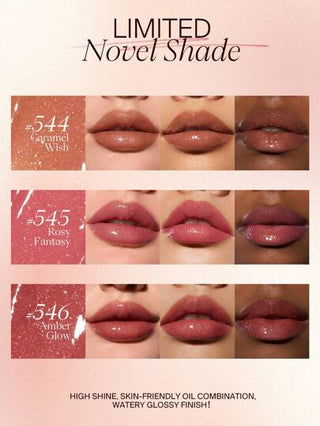 JOOCYEE أحمر شفاه كريمي عالي اللمعان من ماركة JOOCYEE GLAZED ROUGE إصدار محسّن 2.0