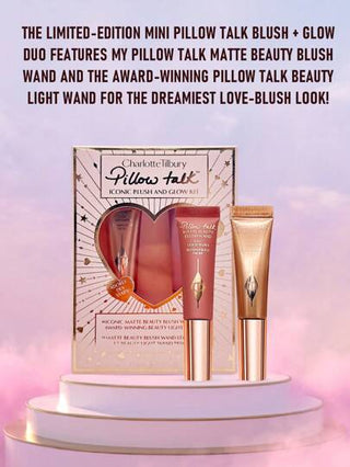 Charlotte Tilbury طقم شارلوت تيلبيري - روج تلميع خدود لون بيلو توك مصغر ووصّاية الشفافية 2 * 5 مل / 0.16 أونصة