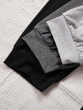 SHEIN 3 أزواج من بناطيل نسائية كاجوال ذات خصر بسحاب، عبوة 3 ألوان، ملابس خريف وشتاء