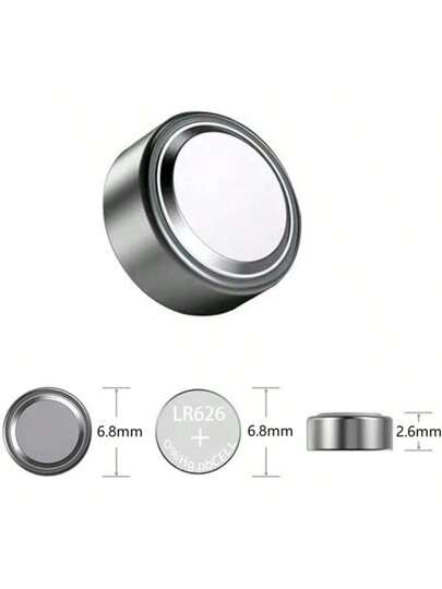 مجموعة من 10-50 بطارية زر AG4 377 SR626 SR626SW خلوية باللون الفضي قلوية للساعات والألعاب والساعات مع 1 مفك براغي هدية
