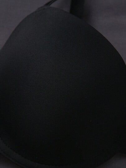 Shein Underwear&Sleepwear Basics مجموعة 3 قطع من حمالات الصدر النسائية اللاسلكية والمريحة ذات اللون الواحد