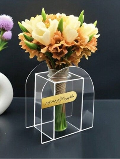 حامل باقة العروس من الاكريليك، بطراز عربي، مناسب لباقات العروس، ديكور المنزل بالأزهار، إكسسوارات الزفاف، ديكور الزفاف الحداثي في المناسبات، معدات المسرح، لوازم الزفاف