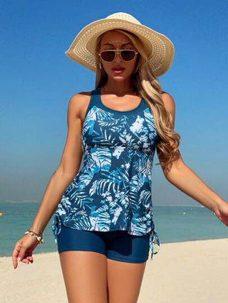 طقم تانكيني حريمي Swim Lushoire طقم تنكيني طباعة استوائية للنساء , صيف