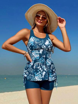 طقم تانكيني حريمي Swim Lushoire طقم تنكيني طباعة استوائية للنساء , صيف