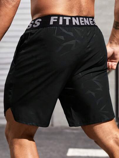Manfinity Sport Streetwear شورت رجالي كاجوال بطبعة ثور وشعار على الشريط الشبكي، ملابس رياضية، شورت رياضي أسود، شورت رياضي أسود، شورت رياضي رجالي