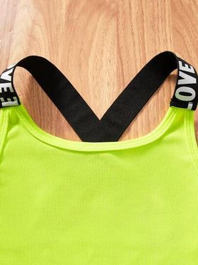 SHEIN شراء 1 وتحصل على 2 طقم ملابس رياضية عصرية بتصميم الضلعية المتقاطعة للفتيات المراهقات