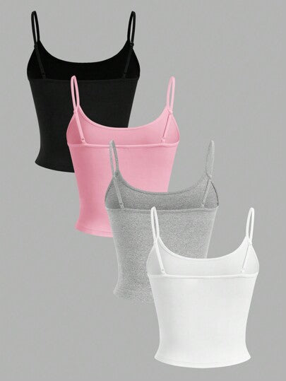 EZwear 4 قطع سترات صيفية كاجوال بلا أكمام قصيرة للنساء
