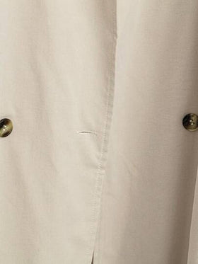 SHEIN LUNE بلوزة كاجوال طويلة الأكمام مع إغلاق أمامي وألوان متباينة