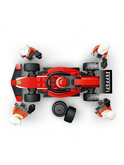 LEGO ليغو® سيتي F1® محطة الخدمة والفريق الفني مع السيارة 60443