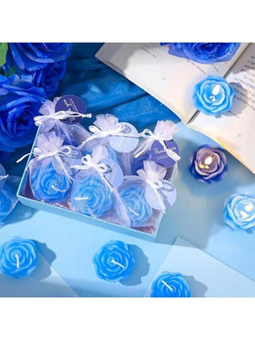 9 قطعة مجموعة شموع معطرة بالورد الاصطناعي في علبة هدايا، شموع معطرة يدوية الصنع، مناسبة كهدايا تذكارية، هدايا عيد الحب، شموع عيد الميلاد، ديكور المنزل، ديكور العطلات، ديكور الغرفة، اكسسوارات المنزل، شموع بشكل وردة، هدايا عيد الأم، هدايا التخرج