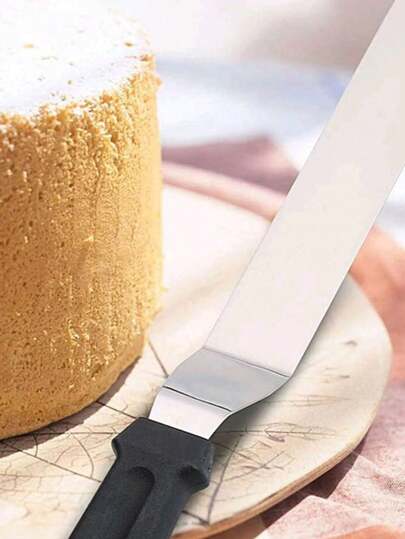 مجموعة 3 قطع آلة تنعيم الكيك، مجموعة آله تحديد زخرفة الكيك من الفولاذ المقاوم للصدأ للتسوية - مقاسات 6 بوصة، 8 بوصة، 10 بوصة أدوات زخرفة الكيك عودة إلى المدرسة
