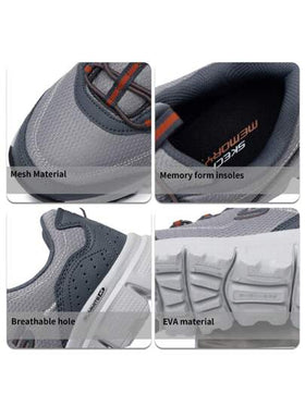 Skechers أحذية رياضية مريحة للرجال للتنزه في الهواء الطلق والاستخدام اليومي ، الموديل: 237704-GYOR